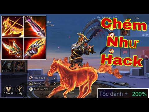 LIÊN QUÂN : Lữ Bố Lên 200% Tốc Đánh Chém Như Hack - Quái Vật Thời Hoàng Kim Trỗi Dậy