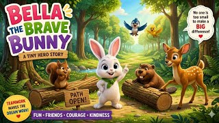 Bella the Brave Bunny 🐰 | Inspirational Kids Animal Story for Children | Short Cartoon Animation