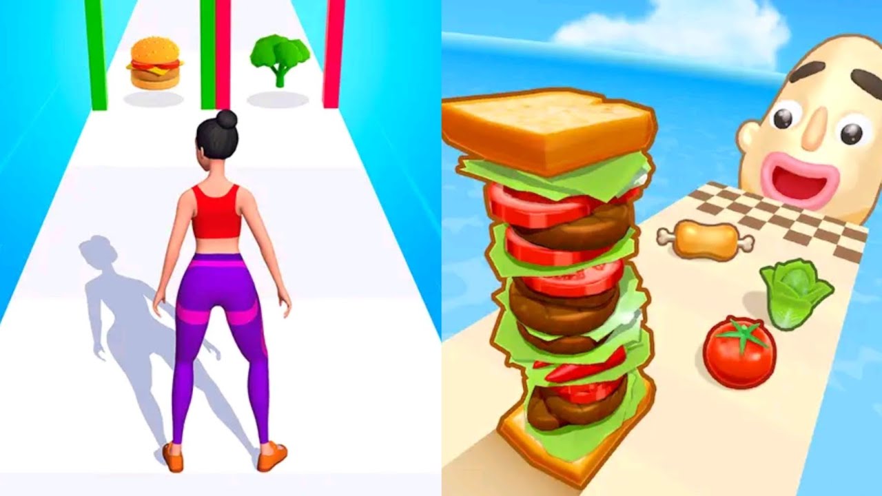 Twerk Race 3D VS Sandwich Runner MAX LEVELS UNLOCKED SPEEDRUN Gameplay