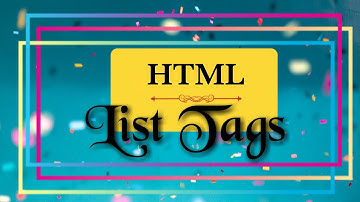 LIST TAGS in HTML I HTML beginners | Class 8 | CBSE #html #cbse #class8