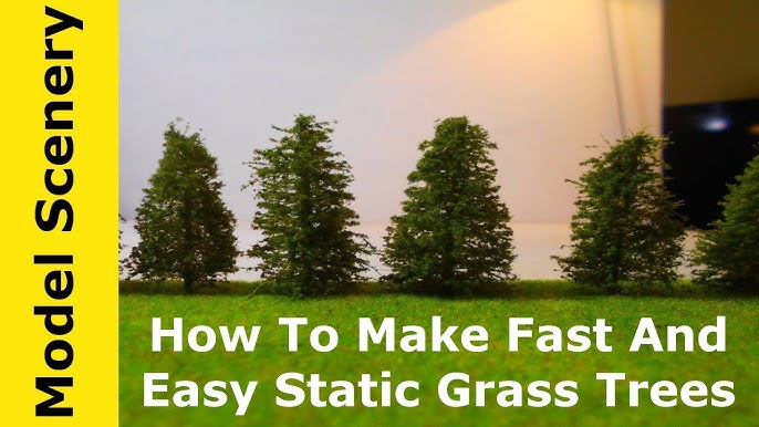 How to make static grass tufts easy! - wargaming / model train 