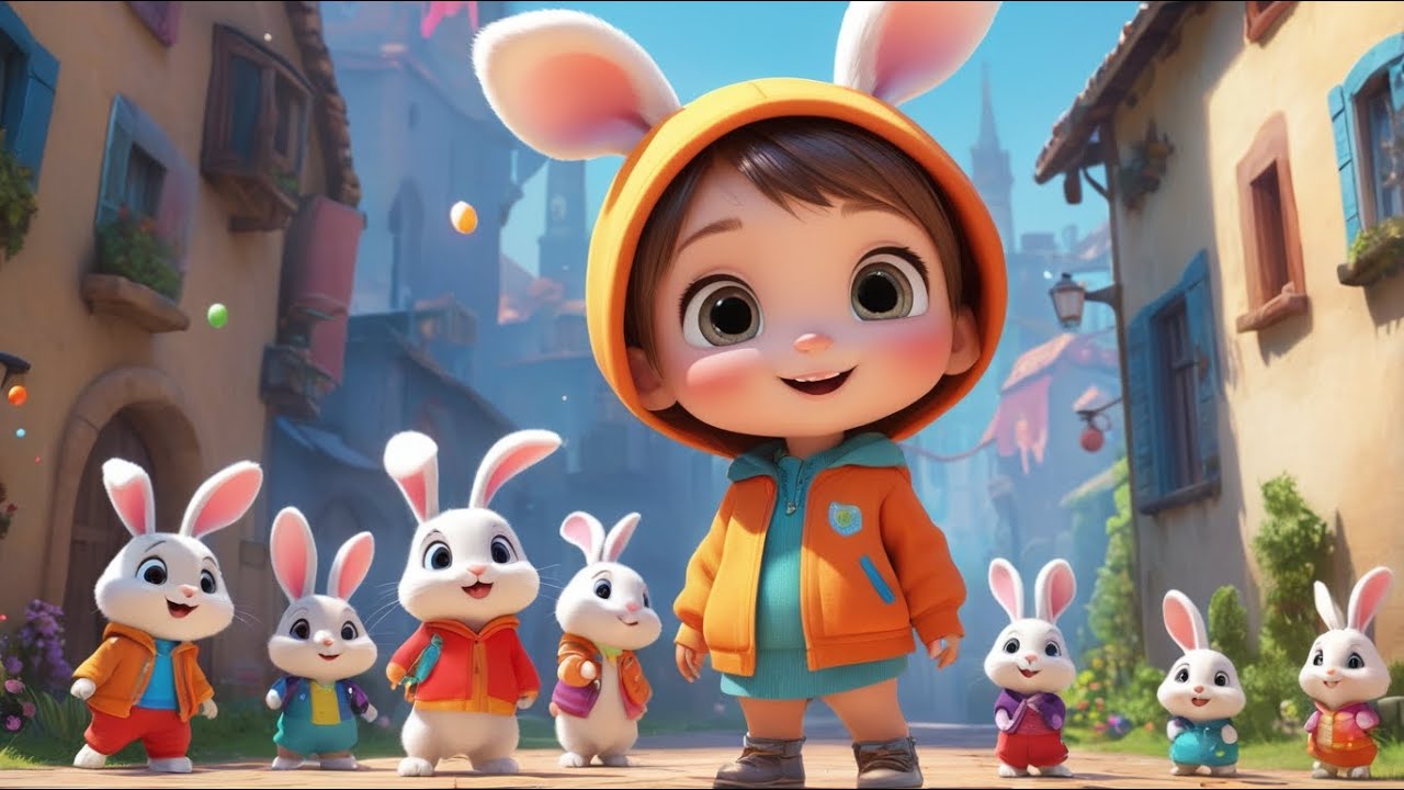 Bunny Bounce Count – Seven Happy Hops! | Energetic Counting Song for Kids | Learn Numbers