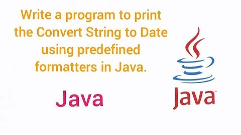 Write a program to print the Convert String to Date using predefined formatters in Java.