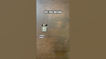 Use the compact ESP8266 module instead of bulky NodeMCU or Wemos D1. #TechTips #ESP8266 #DIY