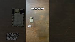 Use the compact ESP8266 module instead of bulky NodeMCU or Wemos D1. #TechTips #ESP8266 #DIY