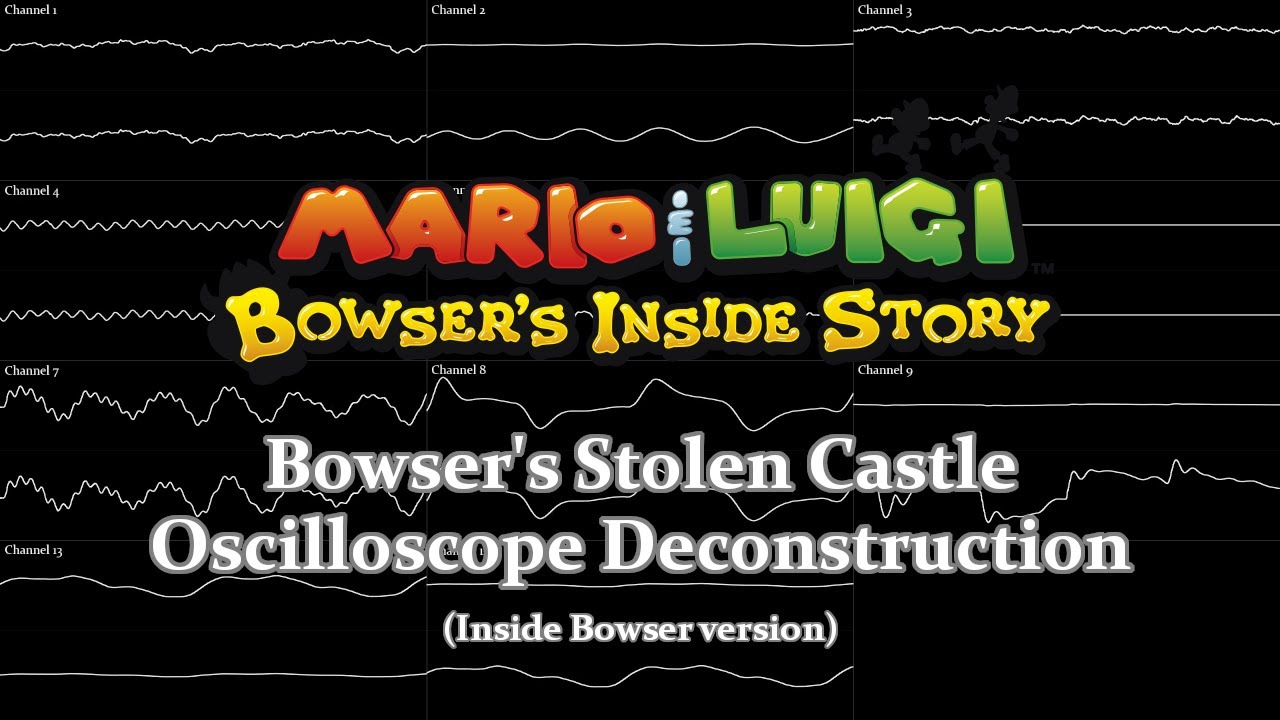 Mario & Luigi: Bowser's Inside Story - Bowser Castle (Inside Bowser) (Oscilloscope Deconstruction)
