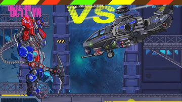 Lắp ráp robot Khủng long chiến đấu - Robot Helicopters VS Robot Sickle 1