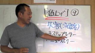 【値上】Part9　《失客対策》3ステップレター、ニュースレター