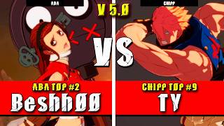 GGST | Beshh00 (ABA) VS TY (Chipp) | Guilty Gear Strive High level gameplay