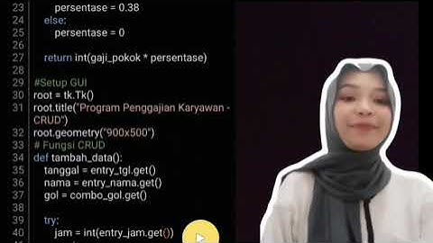 Membuat Program GUI yang dapat melakukan fungsi CRUD yang berjudul "Pendataan Karyawan dan Gaji"