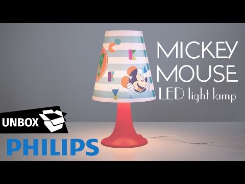 UNBOX - PHILIPS Mickey Mouse Disney LED light USB Myszka Miki