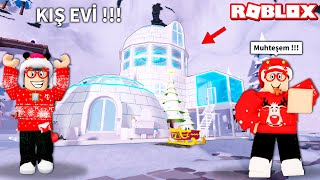 Kış Evi Aldık ve İçi Kocaman Buz Dolu!!  Panda ile Roblox Livetopia