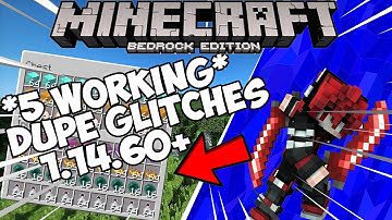 5 *WORKING* Duplication Glitches 1.14.60+ Minecraft Bedrock Duplication Glitch (PS4, XBOX, MCPE)