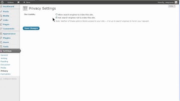 WordPress Privacy Settings
