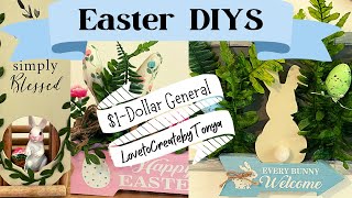 EASTER DIYS 2023~Easter Decor Ideas using $1-Dollar General Finds!!!