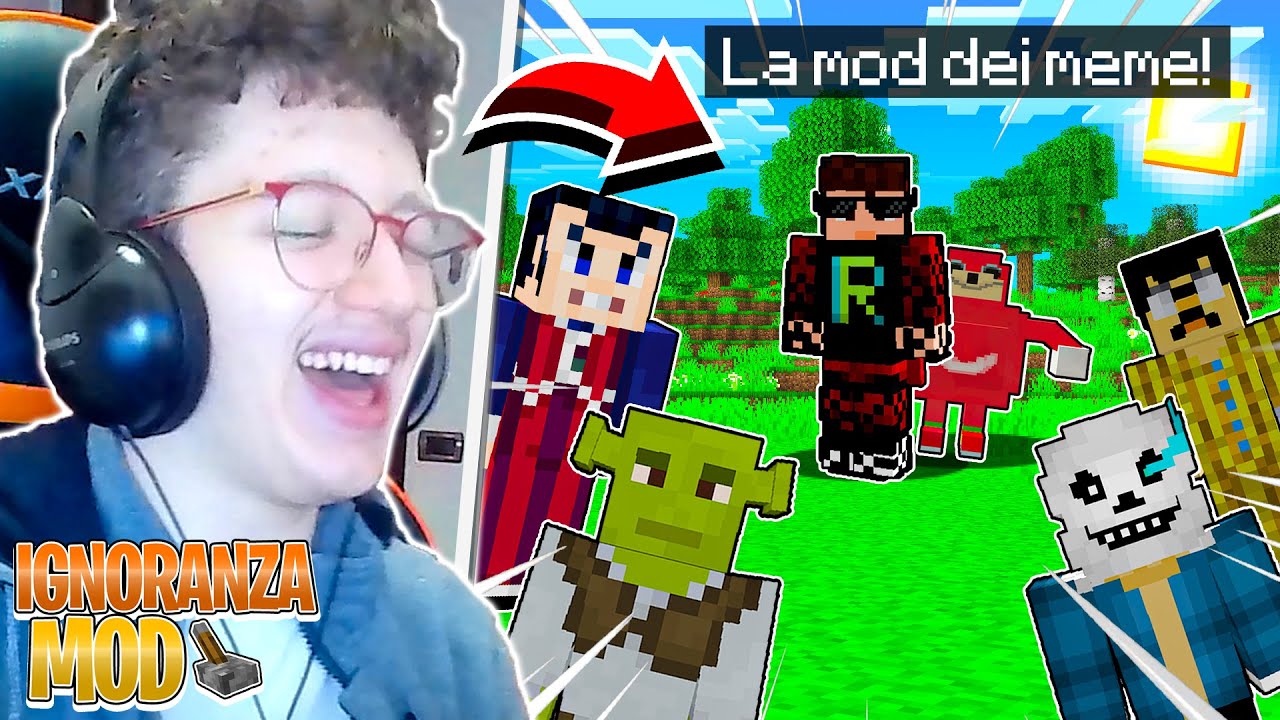 Ho Provato la MOD DEI MEME su Minecraft! - Ignoranza Mod