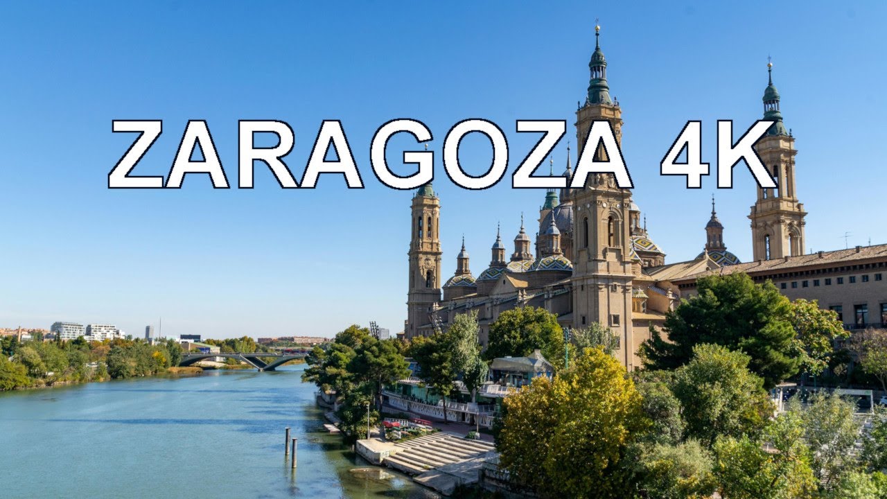 Zaragoza (Aragon, España) Conduciendo 4K Viaje en Coche