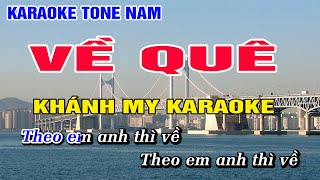 Về Quê Karaoke Cha Cha Cha Nhạc Sống Phối Chuẩn Tone Nam