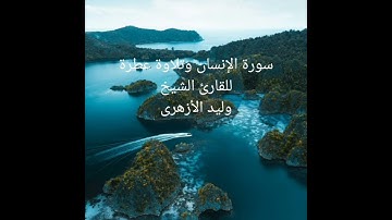 سورة الإنسان وتلاوة مباركة للقارئ الشيخ وليد الأزهرى .تلاوة تعانق السماء..