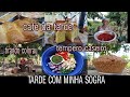 TARDE NA CASA DA SOGRA/ FIZ PÃO CASEIRO/ TIRAMOS COLORAU|| FIZEMOS TEMPERO CASEIRO + CAFÉ DA TARDE☕🍞