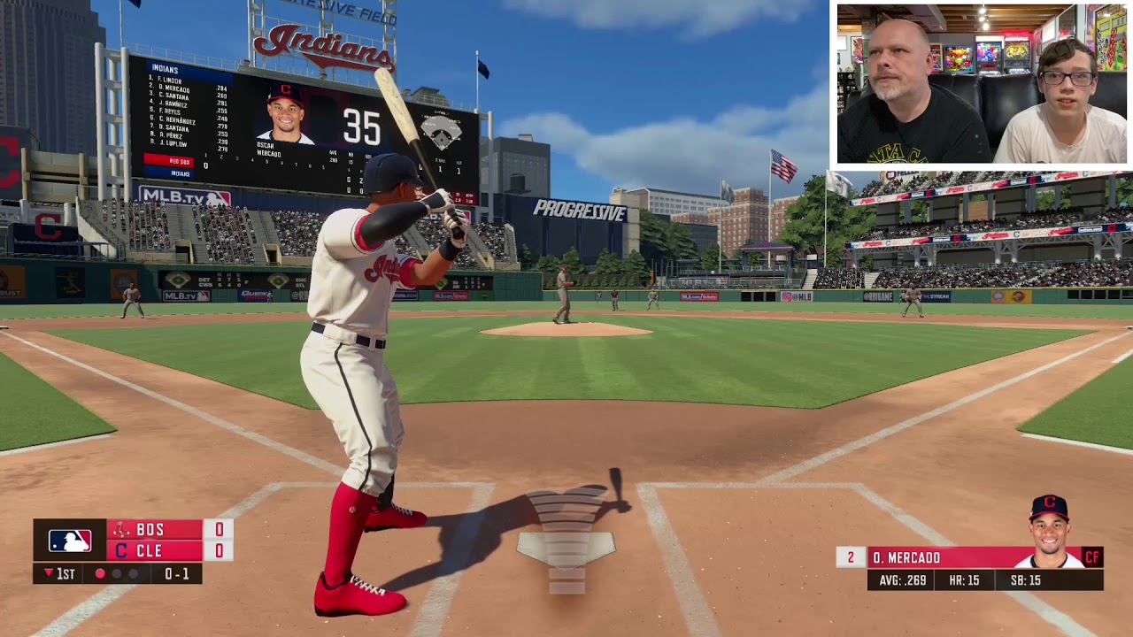 RBI Baseball 20 (Xbox One) Let's Play Review - Two Player Exhibition Game - Red Sox vs Indians