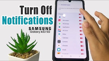 Samsung A53 5G | How To Turn Off Notifications