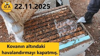 Yavruyu Çok Atsın Diye Kovanın Altını Straforla Kapatmış.