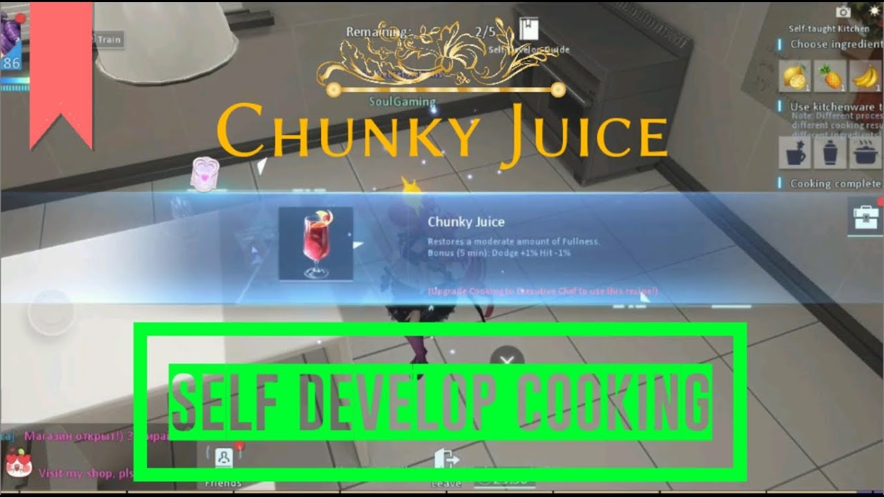 Dragon Raja Self Develop Cooking 04 Chunky Juice Recipe Youtube Dragon Raja Self Develop Cooking 04 Chunky Juice Recipe Youtube