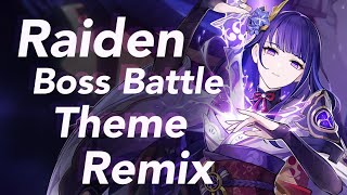 【Genshin Impact】 Raiden Boss Battle BGM 「The Almighty Violet Thunder」 Rockstep Remix
