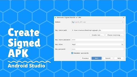 Generate signed apk from android studio | Generate keystore android.