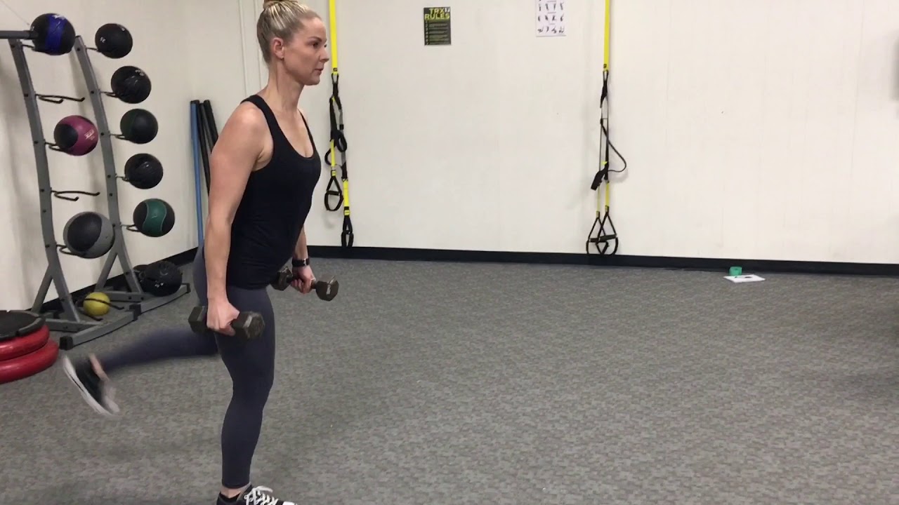 Walking Lunge With Kickbacks YouTube