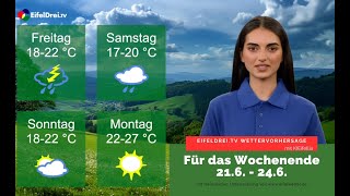 #EifelDreiTV #KI #Wettervorhersage für 21. - 24.6.