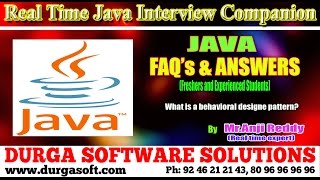 Java Interview Companion||Java || what is a behavioral designe pattern?
