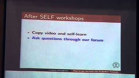 LaTeX Intro speech by Prof. Kannan Moudgalya IIT Bombay