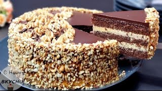 Cake like in a pastry shop that everyone can cook! 🥳 Brilliant Recipe! Cake in 15 minutes/Snickers