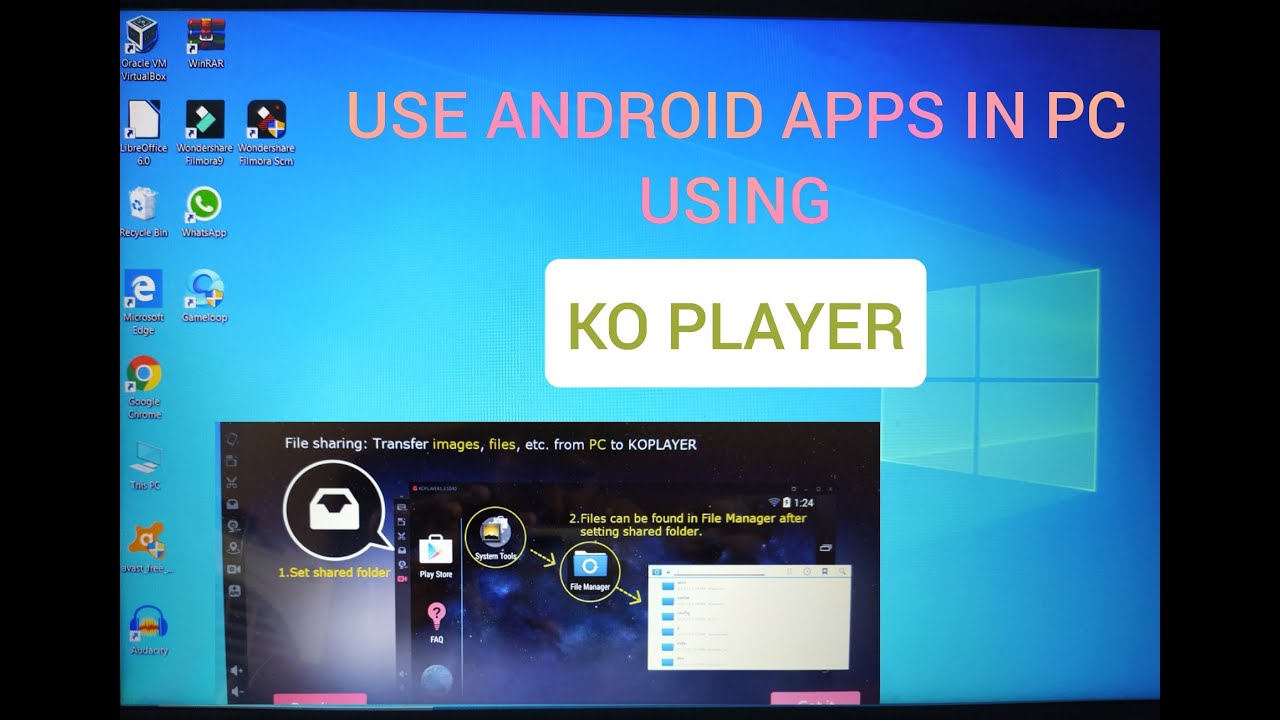 How to install android apps on pc | android emulator | android games ...