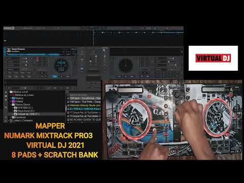 Numark Mixtrack PRO 3 + Virtual DJ 2021 (Mapeo Personalizado WINDOWS )(by Carlos guachamin  DJ)