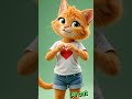 Adorable Orange Cat Makes A Heart With Its Hands Pixar Style 3D Animation Adorable Orange Cat Makes A Heart With Its Hands Pixar Style 3D Animation