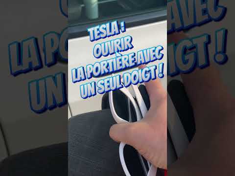 Ouvrir la portière d’une tesla avec un seul doigt 😉 #tesla #memes #pourtoi #fyp