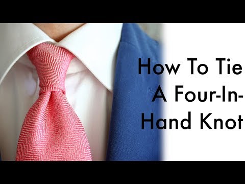 how to tie a four in hand knot necktie