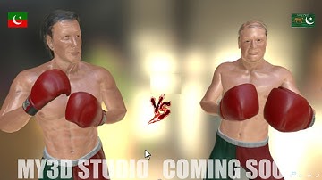 Imran Khan Vs Nawaz Sharif Boxing Match | Showcase Of Imran Khan Nawaz Sharif 3D Model |#my3dstudio