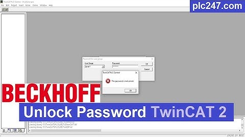 BECKHOFF TwinCAT2 Password Remove
