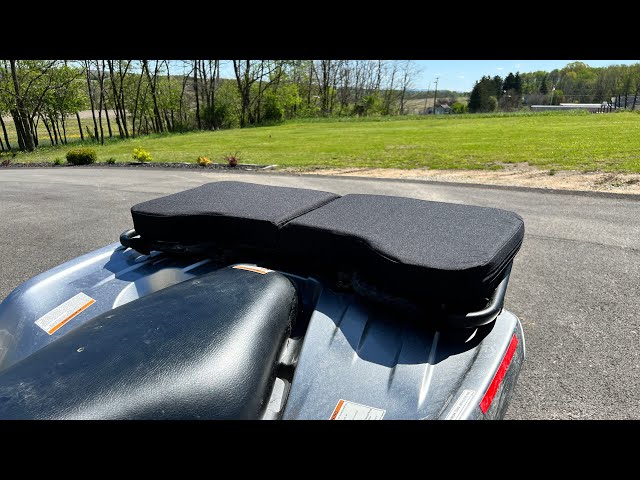 KEMIMOTO ATV Rack Pad, Four Wheeler Rack Seat Cushion for Passenger Compatible with Fourtrax Foreman Rancher Kawasaki Brute Force Recon, Camo, Body