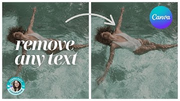 Remove text from Image - Canva Tutorial