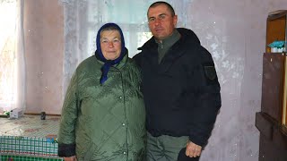 Візит до 74-річної мешканки Токарівки Другої, яка допомагала людям під час окупації