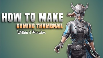 How To Make A Gaming Thumbnails For YouTube Videos | Easy Within 5 Minutes #dineshgenius