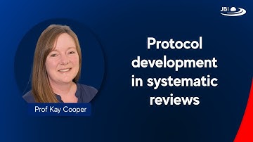 Protocol development for systematic reviews