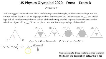 US F=ma Physics Olympiad 2020. First Round. Exam B. Solutions of problems 1-25 of 25. Mechanics