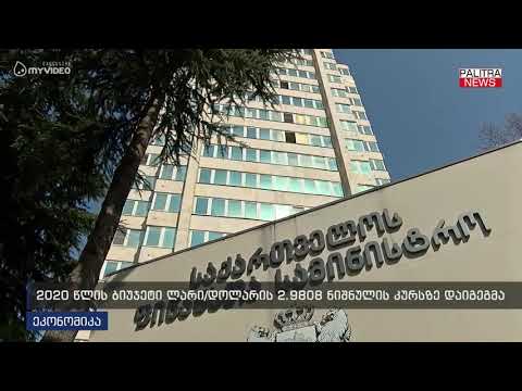 2020 წლის ბიუჯეტი ლარი/დოლარის 2.9808 ნიშნულის კურსზე დაიგეგმა