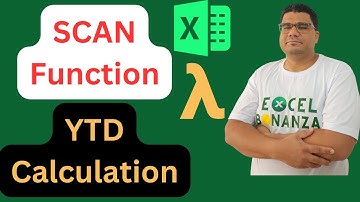 SCAN function in Excel : Easy YTD and Running Totals!
